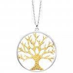 Anhänger mit Kette 925/- Sterling Silber rhodiniert/vergoldet Motiv Lebensb günstig online kaufen