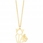 Anhänger mit Kette 925/- Sterling Silber vergoldet Katze günstig online kaufen