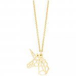 Anhänger mit Kette 925/- Sterling Silber vergoldet Einhorn günstig online kaufen