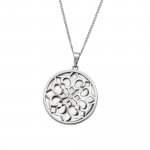 Anhänger mit Kette 925 Sterling Silber Glänzend Perlmutt weiß günstig online kaufen