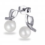 Ohrstecker 375 Weißgold Glänzend 2 Brillanten weiß günstig online kaufen