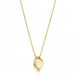 Anhänger mit Kette 925/- Sterling Silber vergoldet Zirkonia günstig online kaufen