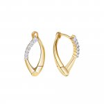 Creolen 375/- Gelbgold bicolor Zirkonia günstig online kaufen