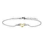 Armband 925 Silber rhodiniert teils vergoldet Heartwing günstig online kaufen