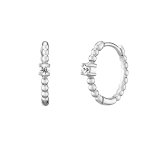 Klappcreolen 925 Silber rhodiniert Zirkonia weiß günstig online kaufen