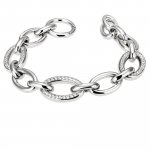 Armband 925 Sterling Silber Glänzend Zirkonia weiß günstig online kaufen
