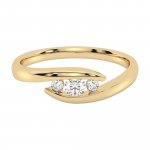 Ring 585 Gelbgold mit im Labor gezüchteten Diamanten günstig online kaufen