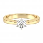 Ring 585 Gelbgold mit im Labor gezüchtetem Diamanten günstig online kaufen