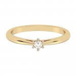 Ring 585 Gelbgold mit im Labor gezüchtetem Diamanten günstig online kaufen