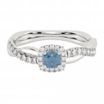 Ring 585 Weißgold mit im Labor gezüchteten Diamanten günstig online kaufen