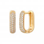 Eck-Creolen 925 Silber vergoldet Zirkonia günstig online kaufen