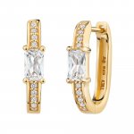 Klapp-Creolen 925 Silber vergoldet Zirkonia günstig online kaufen