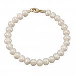 Armband 375/- Gelbgold Süßwasserperlen 7-7,5mm günstig online kaufen