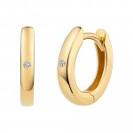 Klappcreolen 925 Silber vergoldet Zirkonia günstig online kaufen