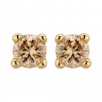 Ohrstecker 585/- Gelbgold glanz 2 Brill. 0,10ct. braun günstig online kaufen