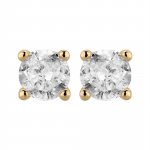 Ohrstecker 585/- Gelbgold 2 Brill. 0,25 ct. weiß günstig online kaufen