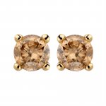 Ohrstecker 585/- Gelbgold 2 Brill. 0,25 ct. braun günstig online kaufen