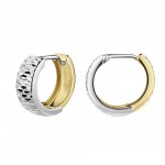 Creolen 585/- Gelbgold bicolor diamantiert günstig online kaufen