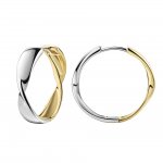 Klappcreolen 925/- Sterling Silber rhodiniert und vergoldet günstig online kaufen