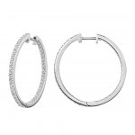 Creolen 925 Sterling Silber rhodiniert Zirkonia günstig online kaufen