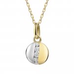 Anhänger mit Kette 375 Gelbgold Zirkonia günstig online kaufen