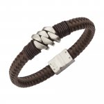 Armband Leder mit Edelstahlverschluß günstig online kaufen
