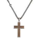 Anhänger mit Kette Edelstahl Kreuz günstig online kaufen