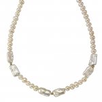 Halskette Gold 585 Perle weiß 6-7mm günstig online kaufen