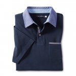 Modisches Poloshirt, marine günstig online kaufen