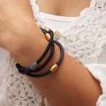 Armband Edelstahl gelb plattie günstig online kaufen