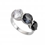 Ring 925 Sterling Silber Zirkonia mehrfarbig günstig online kaufen