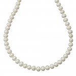 Halskette Gold 375 mit Perle weiß 6,5-7mm günstig online kaufen