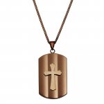 Anhänger mit Kette Edelstahl Kreuz günstig online kaufen