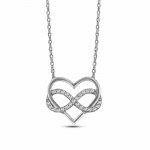 Anhänger mit Kette 925/- Sterling Silber Infinity Herzkette günstig online kaufen