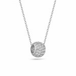 Anhänger mit Kette 925/- Sterling Silber Kugel-Pave-Kette günstig online kaufen