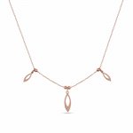 Anhänger mit Kette 925/- Sterling Silber rosévergoldet Pure Geometrie Silbe günstig online kaufen