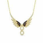 Anhänger mit Kette 925 Sterling Silber vergoldet Unendlichkeit & Engel Silb günstig online kaufen