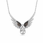 Anhänger mit Kette 925/- Sterling Silber Zirkonstein & Engel Silberkette günstig online kaufen