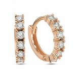 Creolen 925/- Sterling Silber rosévergoldet Halbkranz günstig online kaufen