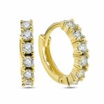 Creolen 925/- Sterling Silber vergoldet Halbkranz günstig online kaufen