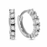 Creolen 925 Silber rhodiniert Zirkonia weiß günstig online kaufen