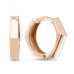 Creolen 925/- Sterling Silber rosévergoldet Postmodern Ohrring günstig online kaufen