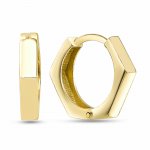 Creolen 925/- Sterling Silber vergoldet Postmodern Ohrring günstig online kaufen