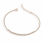 Armband 925/- Sterling Silber rosévergoldet Tennisarmband günstig online kaufen