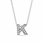 Anhänger mit Kette Buchstabe K 925/- Sterling Silber günstig online kaufen