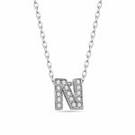 Anhänger mit Kette Buchstabe N 925/- Sterling Silber günstig online kaufen