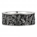 Ring 925/- Sterling Silber oxidiert-poliert günstig online kaufen