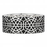 Ring 925/- Sterling Silber oxidiert-poliert Mosaik günstig online kaufen