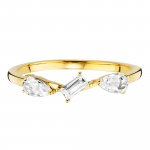 Ring 925 Sterling Silber vergoldet mit Weißtopas günstig online kaufen