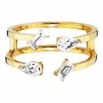 Ring 925 Sterling Silber vergoldet mit Weißtopas günstig online kaufen